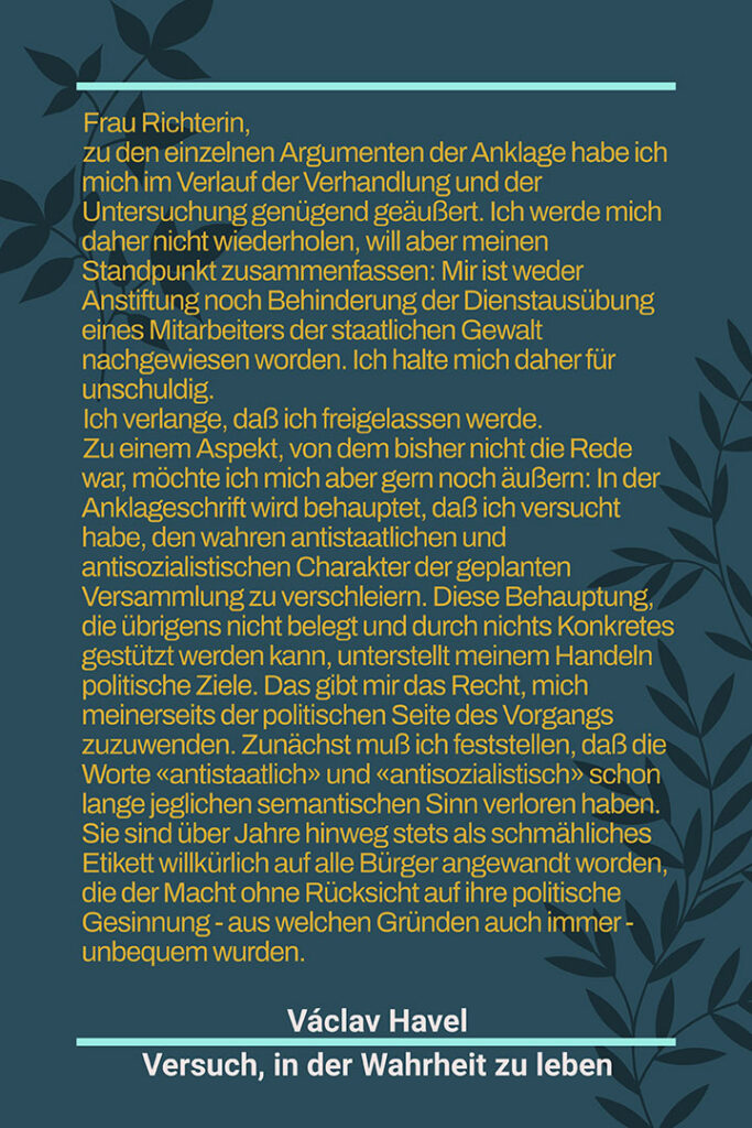 Frau Richterin von Václav Havel