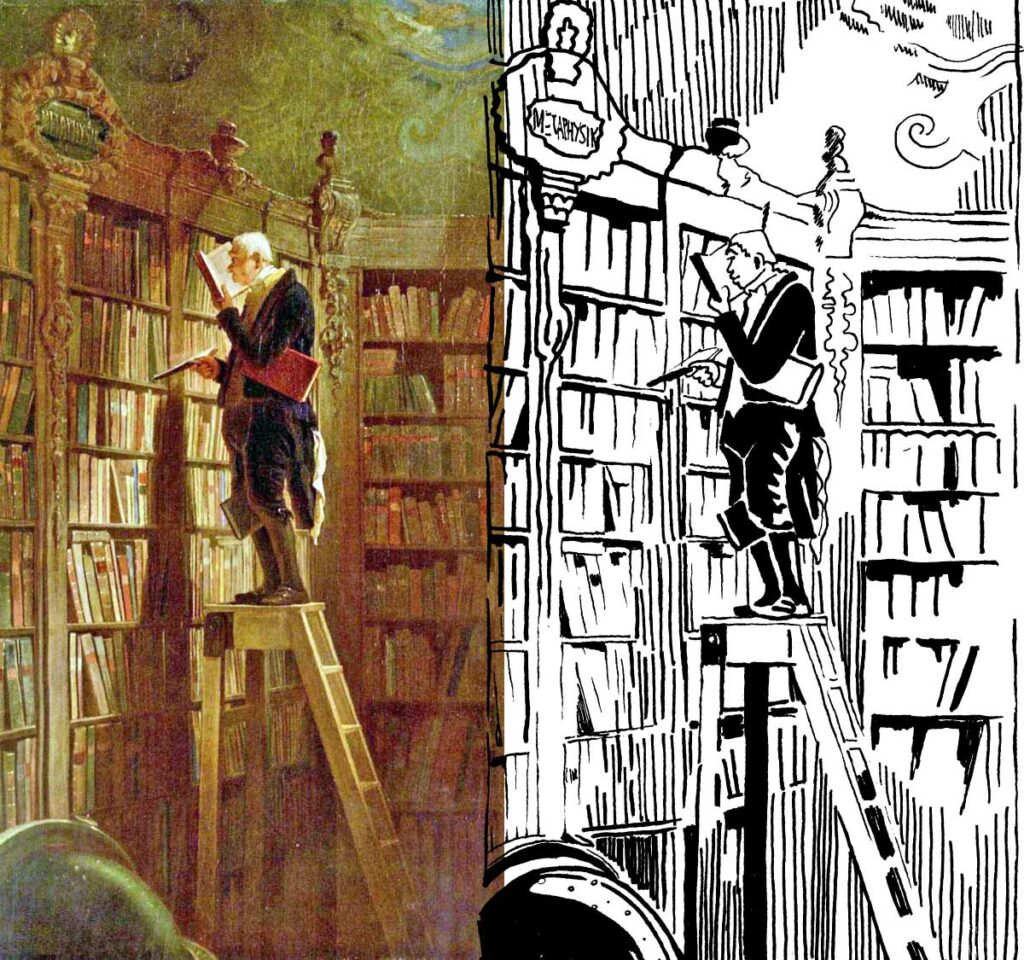 Bücherwurm Spitzweg