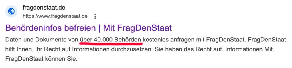 Frag den Staat