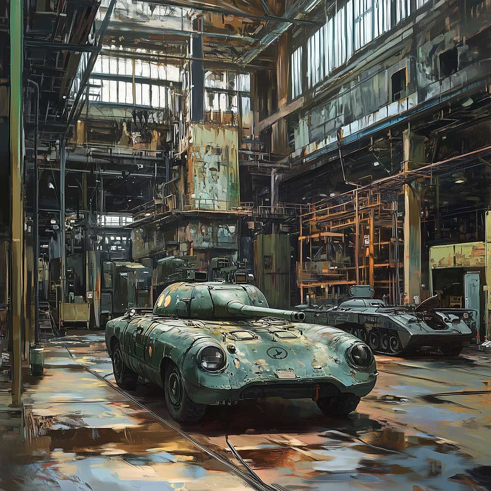 Panzer zu Autos