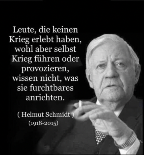 Helmut Schmidt über den Krieg