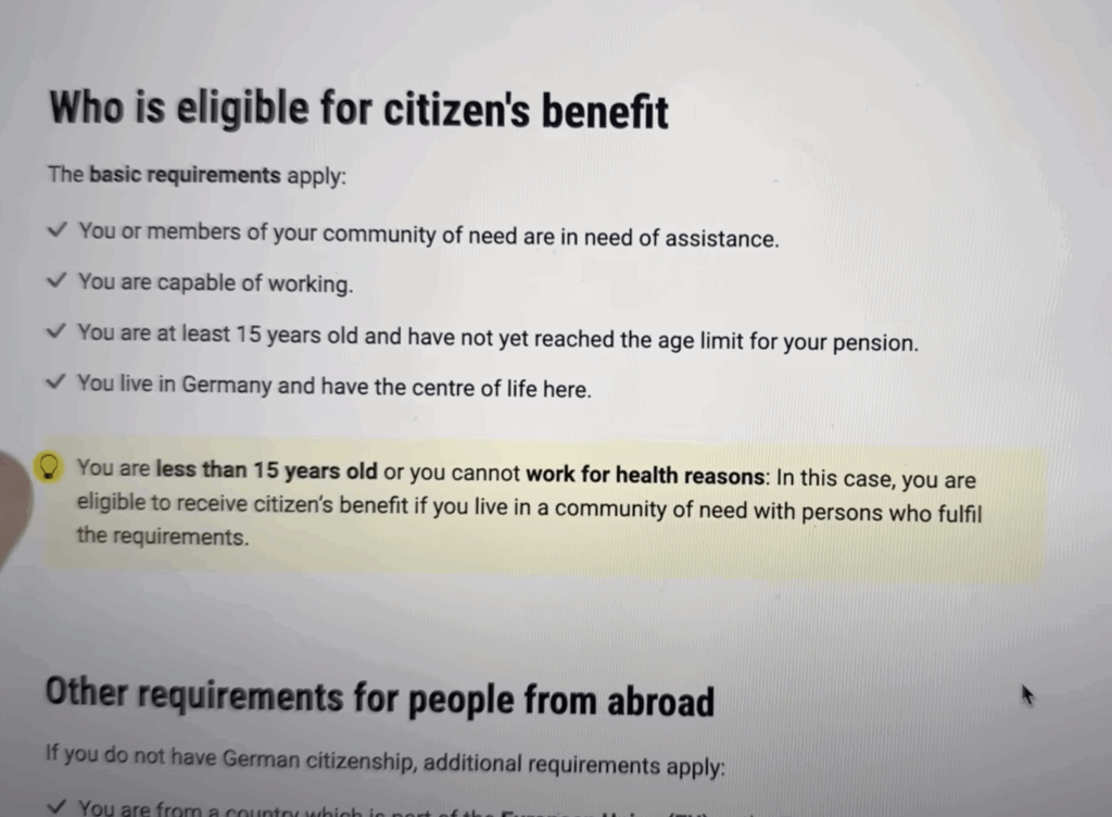 BFA Werbung zum Bezug für Bürgergeld